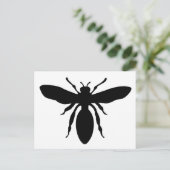 Carte Postale Silhouette noire de guêpe (Debout devant)
