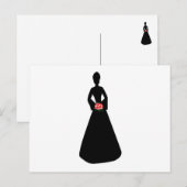 Carte Postale Silhouette nuptiale (Devant / Derrière)