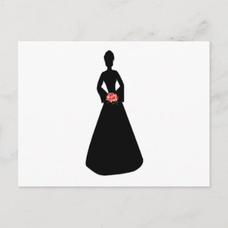 Carte Postale Silhouette nuptiale
