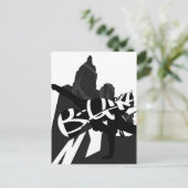 Carte postale Silhouette NYC pour danseuse de rupt (Debout devant)