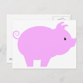 Carte Postale Silhouette Piglet (Devant / Derrière)