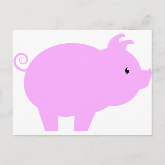 Carte Postale Silhouette Piglet (Devant)