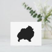 Carte Postale silhouette poméranienne (Debout devant)