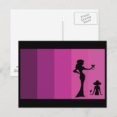 Carte Postale Silhouette pour femmes (Devant / Derrière)