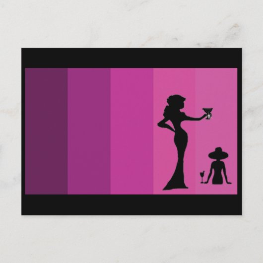Carte Postale Silhouette pour femmes (Devant)