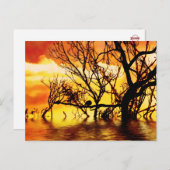 carte postale silhouette rectangulaire (Devant / Derrière)