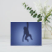 Carte Postale Silhouette singe (Debout devant)