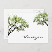 Carte postale Silhouette Spring Trees (Devant / Derrière)