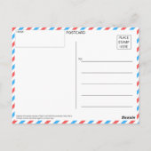 Carte postale Silhouette Sunset personnalisable (Dos)