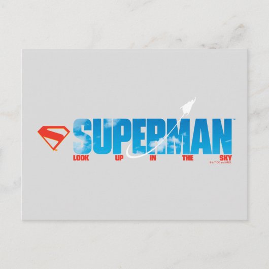 Carte Postale Silhouette Superman Skybound (Devant)
