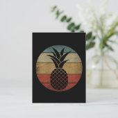 Carte Postale Silhouette Vintage Ananas (Debout devant)