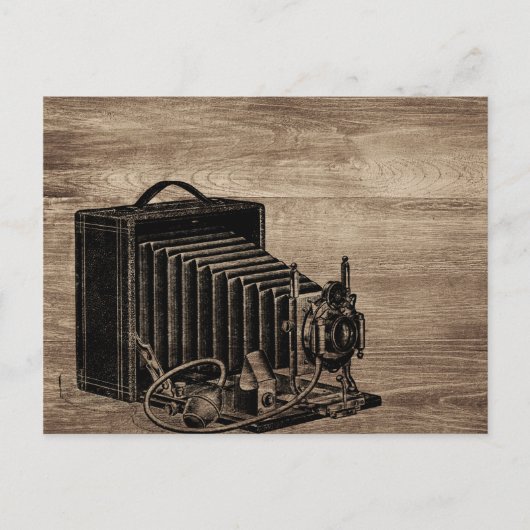 Carte postale Silhouette vintage Caméra (Devant)