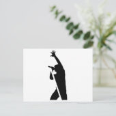Carte Postale Silhouette vocaliste (Debout devant)