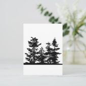 Carte Postale Silhouettes d'arbre (Debout devant)