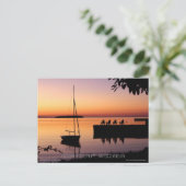 Carte postale Silhouettes de coucher de soleil (Debout devant)