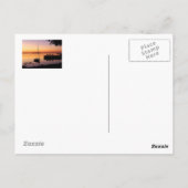 Carte postale Silhouettes de coucher de soleil (Dos)