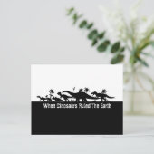 Carte Postale Silhouettes de dinosaures (Debout devant)