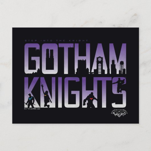 Carte Postale Silhouettes de Gotham Knights (Devant)