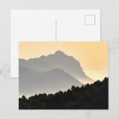 Carte Postale Silhouettes des montagnes (Devant / Derrière)