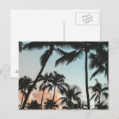Carte Postale Silhouettes palmières (Devant / Derrière)