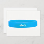 CARTE POSTALE SILICONE WRISTBANDS (Devant / Derrière)