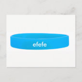 CARTE POSTALE SILICONE WRISTBANDS (Devant)