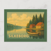Carte Postale Silkeborg Danemark Lac (Devant)