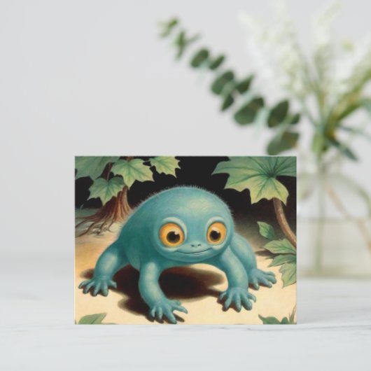 Carte postale Silly Cute Blue Creator (Debout devant)