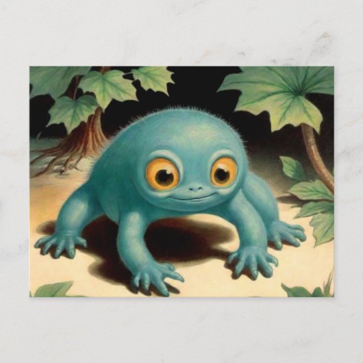 Carte postale Silly Cute Blue Creator (Devant)