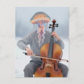 Carte Postale Silly Jellyfish Man Making Music (Devant)