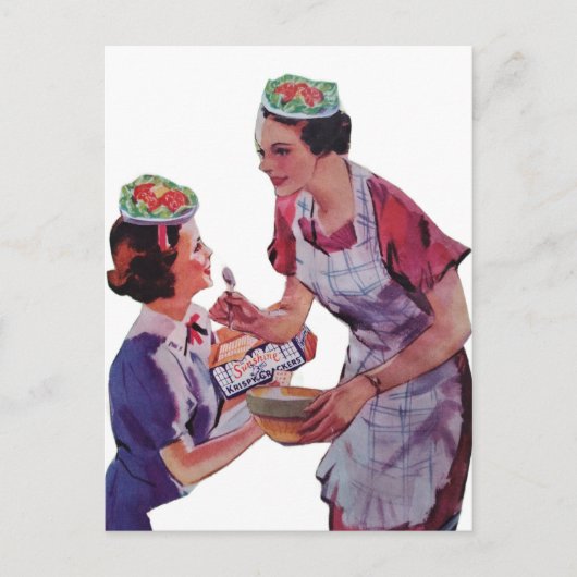 Carte Postale Silly Salad Hats collage (Devant)