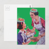 Carte Postale Silly Salad Hats collage (Devant / Derrière)
