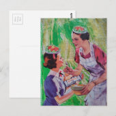 Carte Postale Silly Salad Hats collage (Devant / Derrière)