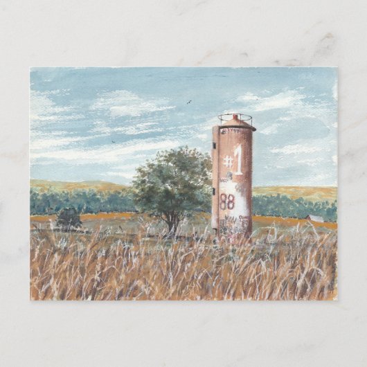 Carte Postale Silo à graffiti (Devant)