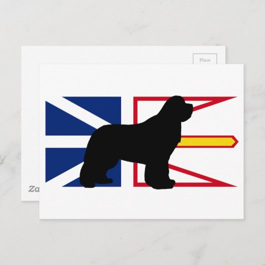 Carte Postale silo newfie sur Flag_of_Newfoundland_and_Labrador. (Devant / Derrière)