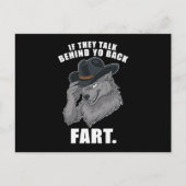 Carte Postale S'Ils Parlent Derrière Le Dos Fart Mème Drôle (Devant)