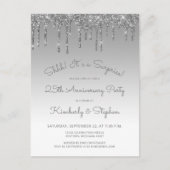 Carte Postale Silver 25th Anniversary Surprise Party (Devant)