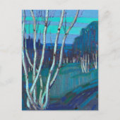 Carte Postale Silver Birches, oeuvre populaire de Tom Thomson (Devant)