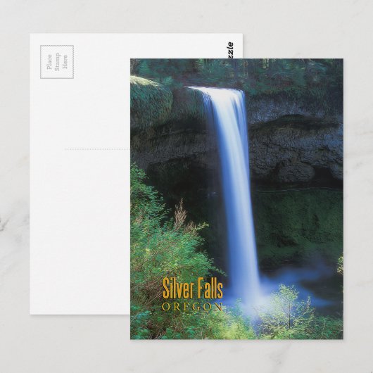 Carte Postale Silver Falls, Oregon (Devant / Derrière)