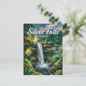 Carte Postale Silver Falls Oregon (Debout devant)
