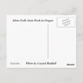 Carte postale Silver Falls State Park (Dos)