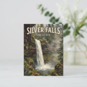 Carte Postale Silver Falls State Park Silverton Oregon (Debout devant)