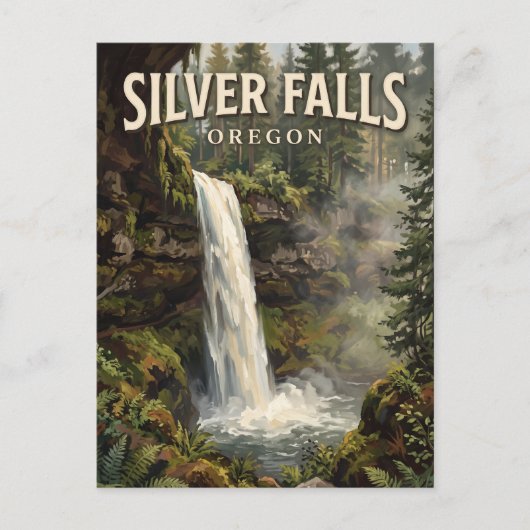 Carte Postale Silver Falls State Park Silverton Oregon (Devant)