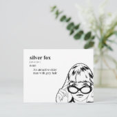 CARTE POSTALE SILVER FOX (Debout devant)