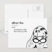 CARTE POSTALE SILVER FOX (Devant / Derrière)