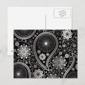 Carte Postale Silver paisley (Devant / Derrière)