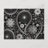 Silver paisley