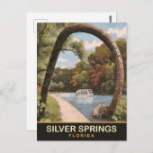 Carte Postale Silver Springs, Floride (Devant / Derrière)