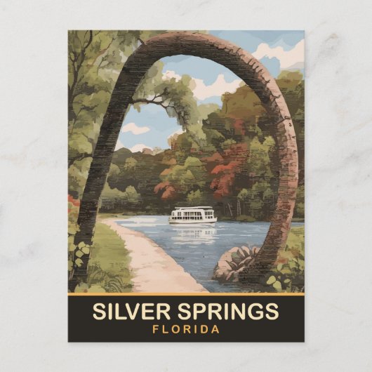 Carte Postale Silver Springs, Floride (Devant)