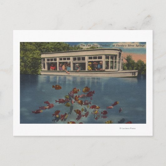 Carte Postale Silver Springs, Floride - Vue sur Riverboat & (Devant)
